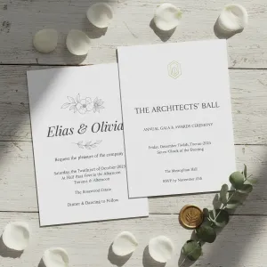 Invitations print sample - view 2 - ML PRINT Sydney