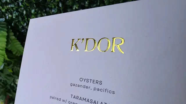 悉尼 Scodix 触感工艺菜单制作 - ML PRINT
